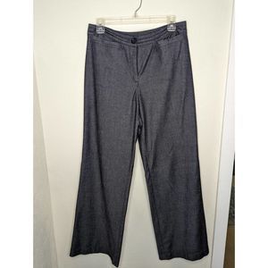 J. Jill Women's Grey High Waisted Wide Leg Dress Pants Size 8